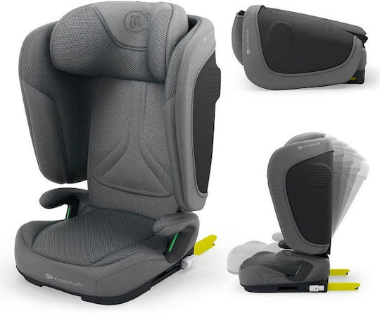 Kinderkraft Unity 2 Καθισματάκι Αυτοκινήτου High-back Booster i-Size με Isofix Grey