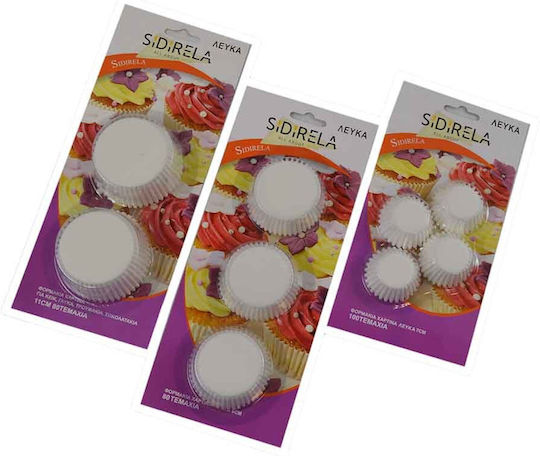 80 Stück weiße Papierbackförmchen 11cm E-0482 80 Stück weiße Papierbackförmchen 11cm E-0482