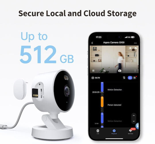 Aqara G100 Select IP Камера за наблюдение Wi-Fi Full HD+ 4MP с Двупосочна Комуникация