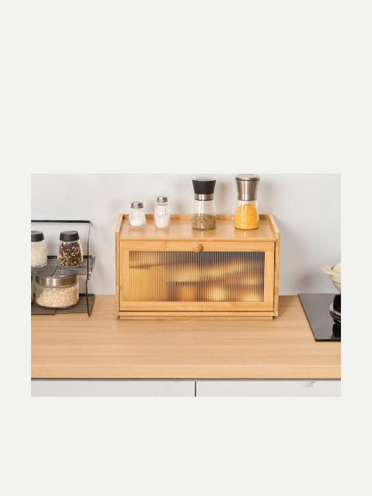Vevor Ψωμιέρα από Bamboo Μπεζ 40x25x22cm
