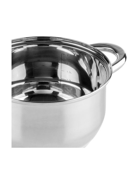 Muhler Βαθιά Ανοξείδωτη Κατσαρόλα 2.2lt / 18cm