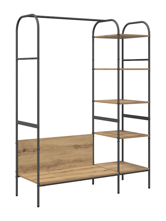 vidaXL Kleiderständer Braun 120x44x160cm