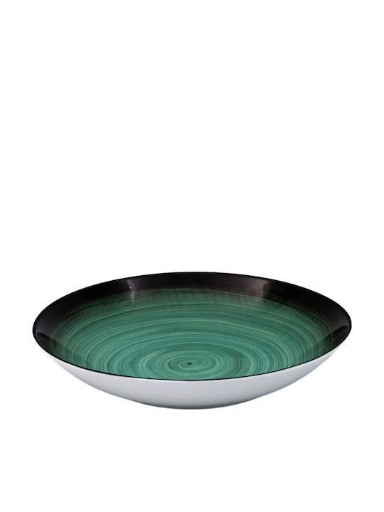 Sidirela Decoration Plate Soup made of Porcelain Blue with Diameter 23cm