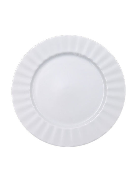 Sidirela Plate Desert made of Porcelain White with Diameter 20cm