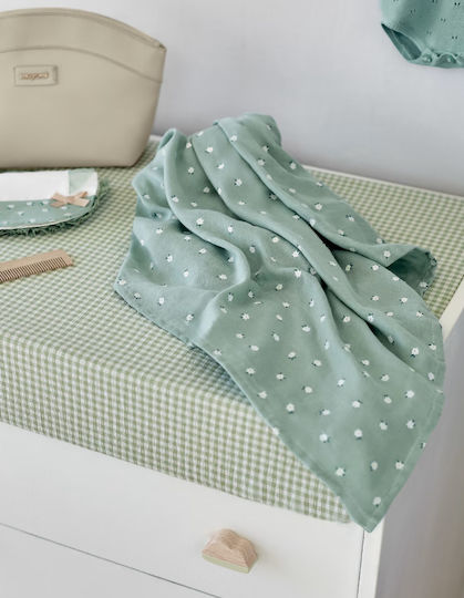 Mayoral Muslin Changing Pad Green 114x114cm.