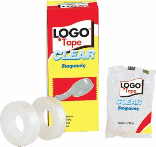 Logo Selbstklebend Gewebeband Transparent 66mmx12m 1Stück