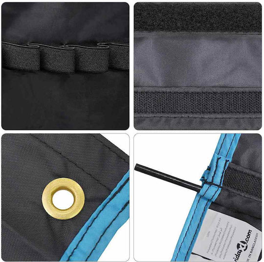 vidaXL Mobilier De Camping Pliabil Negru