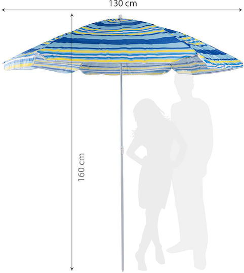 Muhler Folding Beach Umbrella Diameter 1.3m