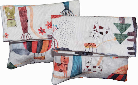 Fabric Wedding Favor Pouch Forest Ecru 14×18 Set of 12 Pieces