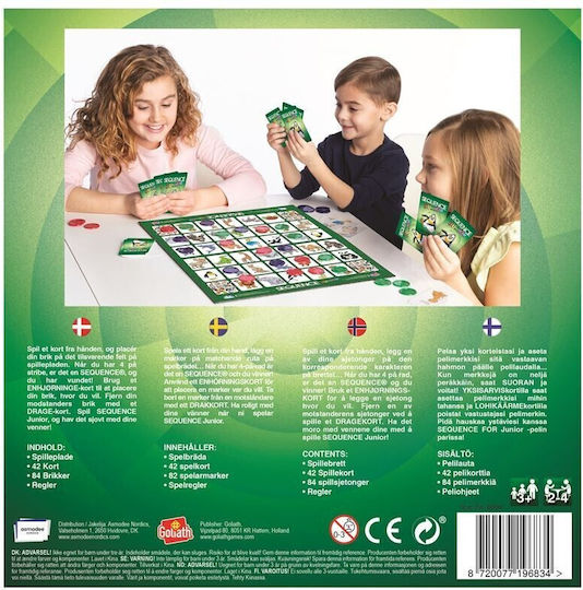 Joc de Societate Sequence Junior pentru 2-4 Jucători 3+ Ani Asmodee
