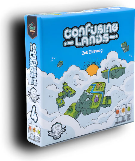 Board Game Confusing Lands for 2 Players 10+ Years Old Envy Born Games