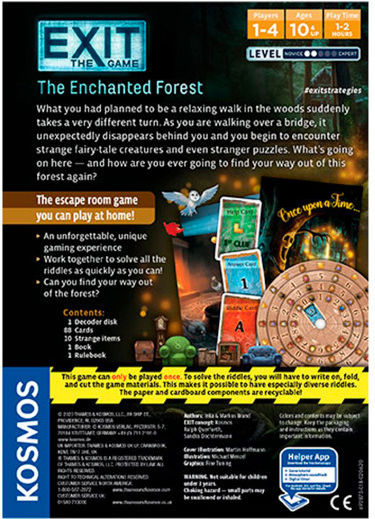 Board Game Exit: The Enchanted Forest for 1-4 Players 12+ Years Old (EN) Kosmos