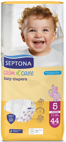 Septona Tape Diapers Calm & Care No. 5 for 11-16kg 132pcs