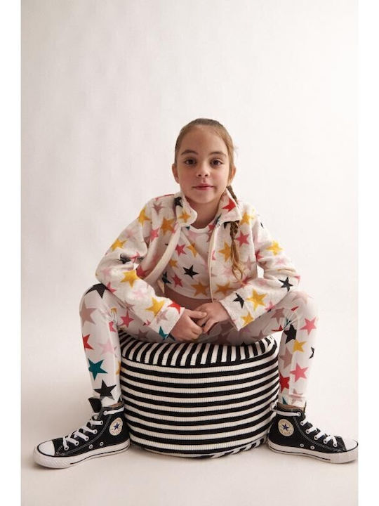 Kinder-Set mit Leggings Winter 2Stück White