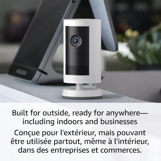 Ring Cameră Supraveghere IP Wi-Fi Full HD+ 4MP Impermeabilă cu Comunicare Bidirecțională