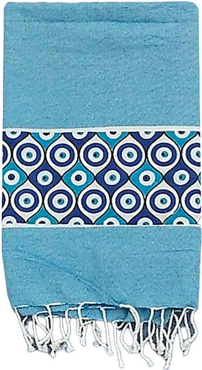 Summertiempo Beach Towel Cotton Blue 180x90cm.