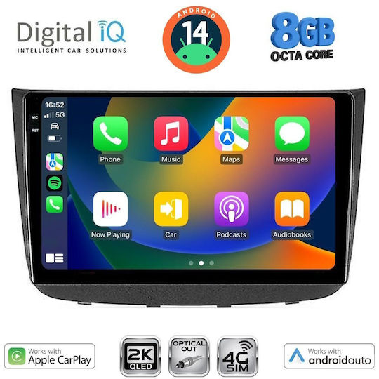 Digital IQ Ηχοσύστημα Αυτοκινήτου για Mercedes-Benz Vito / Viano 2003-2007 (Bluetooth/USB/WiFi/GPS/Apple-Carplay/Android-Auto) με Οθόνη Αφής 10"