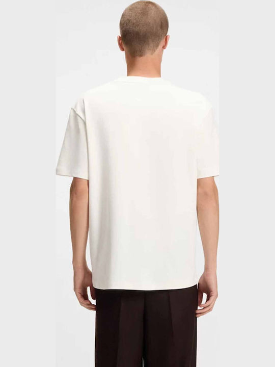Hugo Dalile T-shirt Μεταλλικό Εκρού