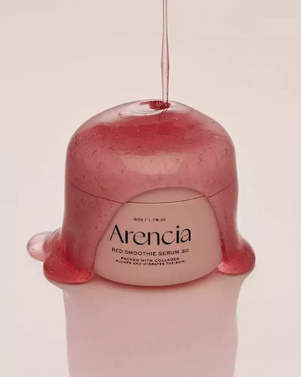 Arencia Red Smoothie Serum 30 Anti-Aging Serum Gesicht mit Kollagen für Straffung 50ml
