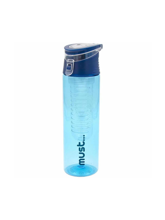 Must Team Tritan Water Bottle with Filter 700ml Blue