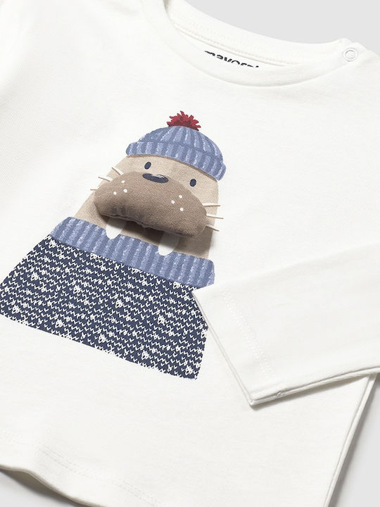 Kids Long-Sleeved White Blouse