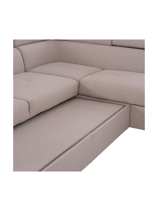Encore Ecke Sofa Sofa mit Rechte Ecke & Stauraum Beige 285x205x90cm