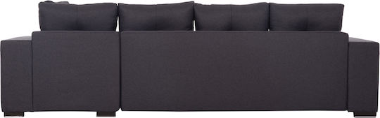 Trendston Corner Couch Bed with Right Corner & Storage Space Gray 298x177x95cm
