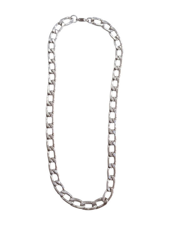 Kalliopi Silver Αλυσίδα Λαιμού από Ατσάλι