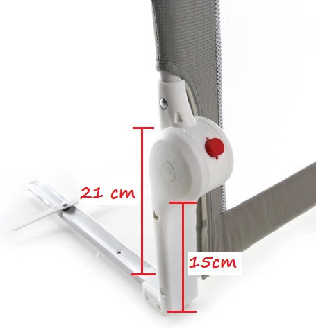 Guimo Bară de protecție pentru pat în Culoare Albastru marin 15x7cm 25buc