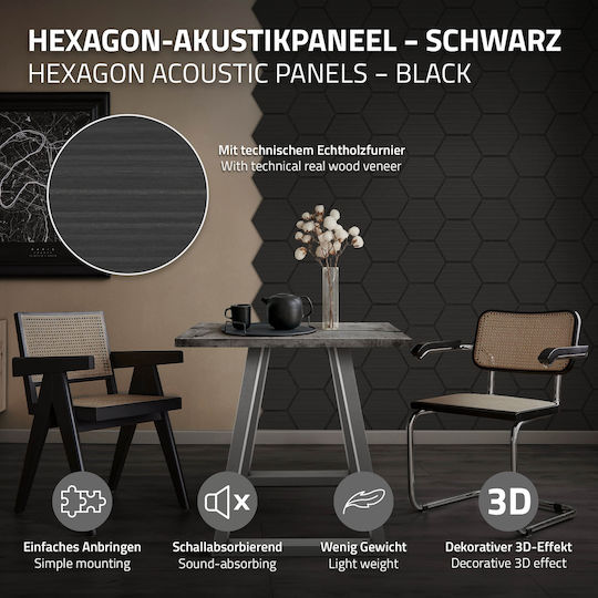 ML-Design Комплект Звукопоглъщащи Материали (9 Бройки) 66см x 81см x 20мм