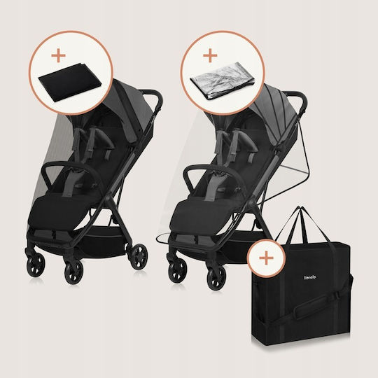 Lionelo Julie Air Kinderwagen Geeignet ab 6+ Monaten Gray Stone