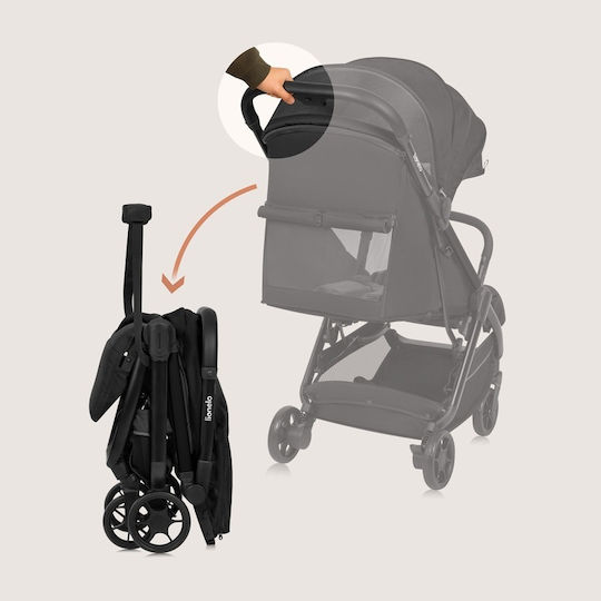 Lionelo Julie Air Baby Stroller Suitable from 6+ Months Black Onyx