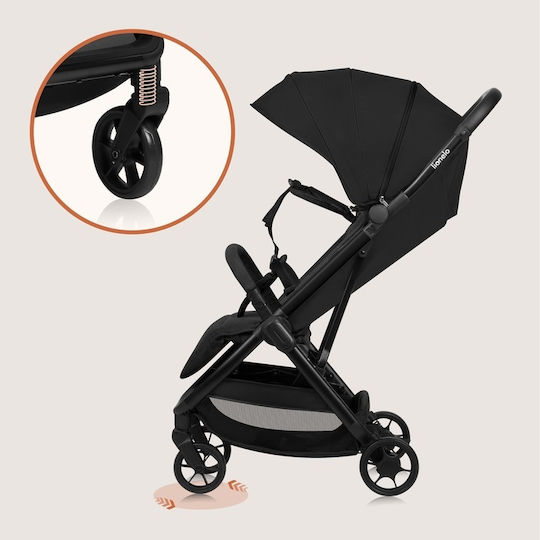 Lionelo Julie Air Baby Stroller Suitable from 6+ Months Black Onyx