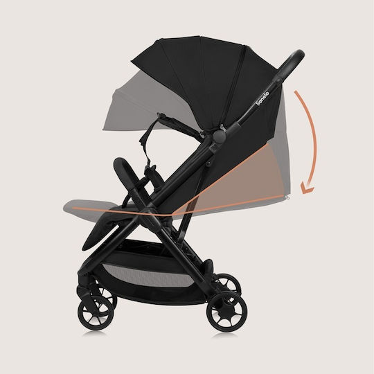 Lionelo Julie Air Baby Stroller Suitable from 6+ Months Black Onyx