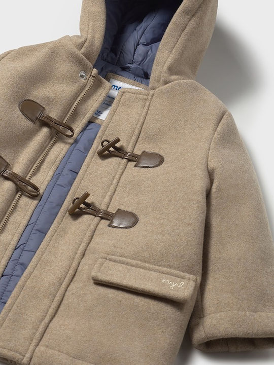 Kids' Coat Montgomery Long with Hood Beige