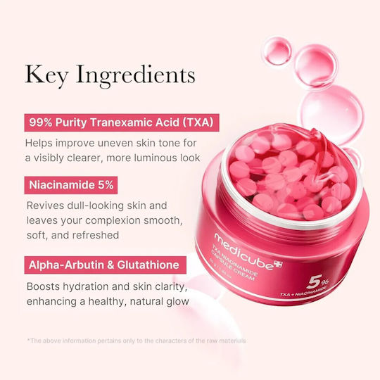 Medicube TXA Niacinamide Capsule Cream Face with Ceramides 55gr