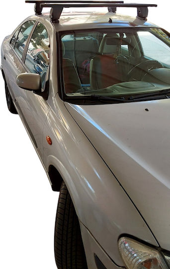 Menabo Kit Car Roof Bars Legs Menabo Aluminum Black Delta Nissan Almera 4d 2000-2006 2 Pieces Mb.nalmera.16