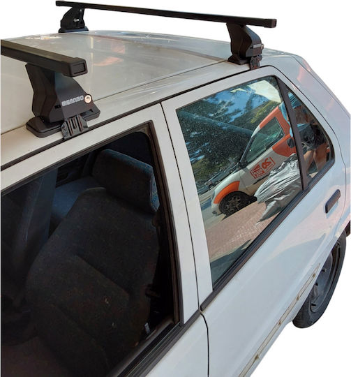 Menabo Kit Car Roof Bars Legs Menabo Iron Omega Medium Peugeot 106 5d 1992-2004 2 Pieces Mb.peugeot106.01