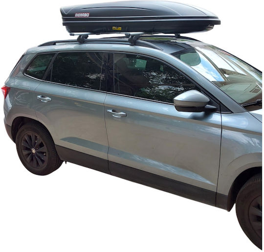 Menabo Kit Car Roof Bars Roof Rack Legs Menabo Aluminum Brio & Marathon Dark 460 Skoda Karoq 2017+ 2 Pieces Mb.skaroq.02