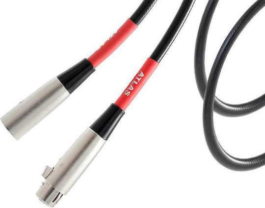 Atlas Cables Aes Ebu Cable XLR male - XLR female Μαύρο 0.5m