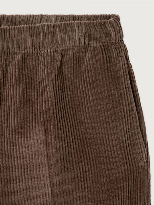 Women's Fabric Trousers Brown