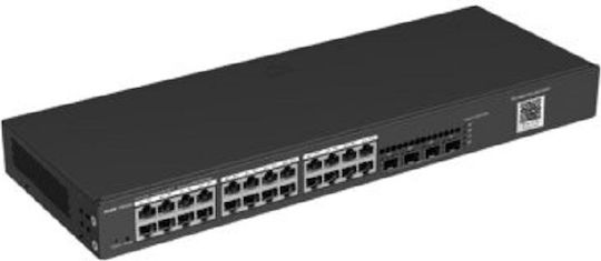 Ruijie RG-NBS3100-24GT4SFP v2 Managed L2 Switch με 24 Θύρες Gigabit (1Gbps) Ethernet και 4 SFP Θύρες