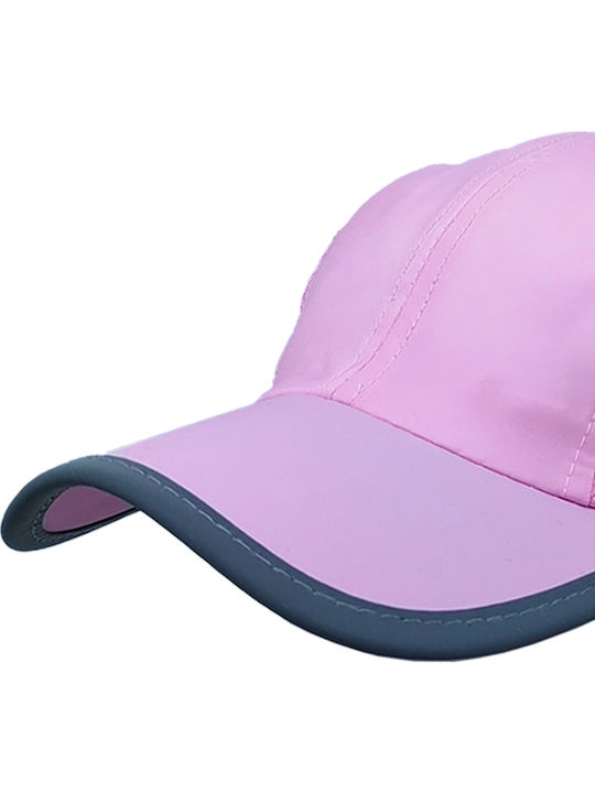 Șapcă Jockey Microfibră Uscare Rapidă Pentru Bărbați Culoare Roz Brims Trims