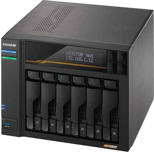Asustor AS6806T NAS Tower με 6 θέσεις για M.2 και 2 θύρες Ethernet