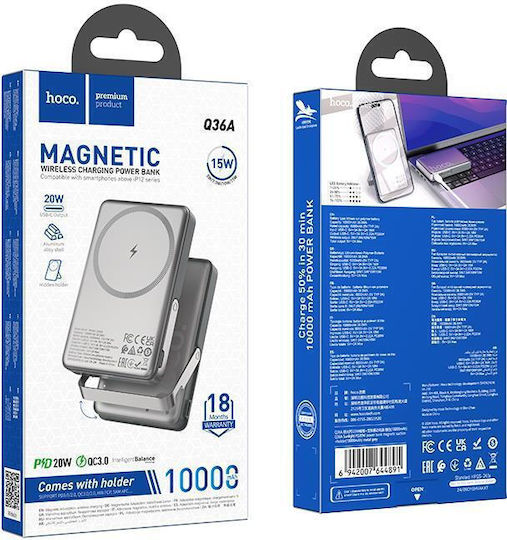 Hoco Q36A Power Bank 10000mAh 20W Gray