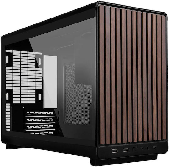 Lian Li DAN A3 Gaming Micro Tower Κουτί Υπολογιστή με Πλαϊνό Παράθυρο Wood