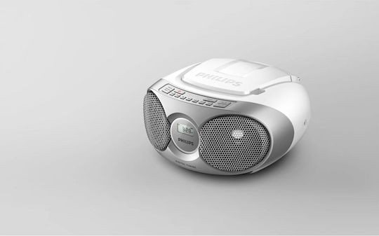 Philips AZ215 Φορητό Ηχοσύστημα με CD / Ραδιόφωνο Ασημί