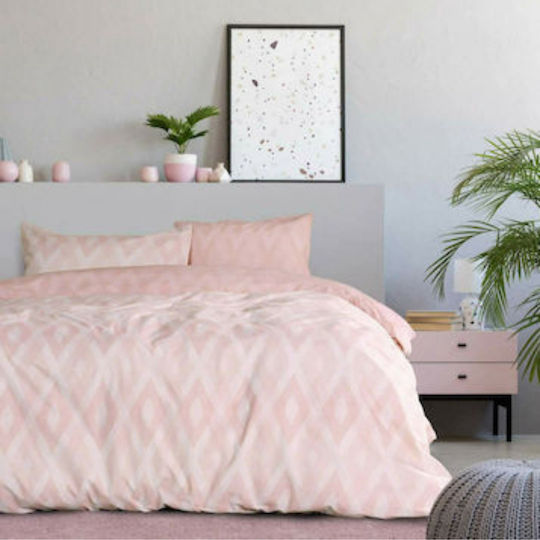 Kocoon Rombus Σετ Σεντόνια Μονά 160x270εκ. Pink (3τμχ)