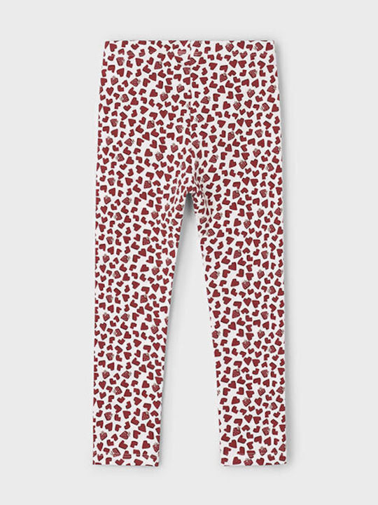 Kinder Leggings Lang Rot Hearts