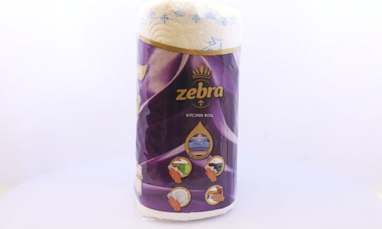 Zebra Duo Χαρτί Κουζίνας 2 Ρολά 3 Φύλλων (170gr/Ρολό)